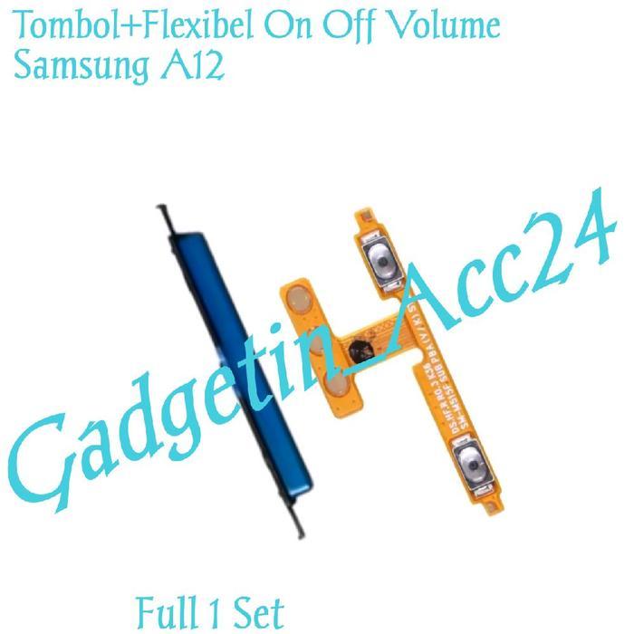 TOMBOL+FLEXIBEL ON OFF VOLUME UNTUK SAMSUNG A12 FLEXIBEL TOMBOL POWER ON OFF VOLUME FULL 1 SET