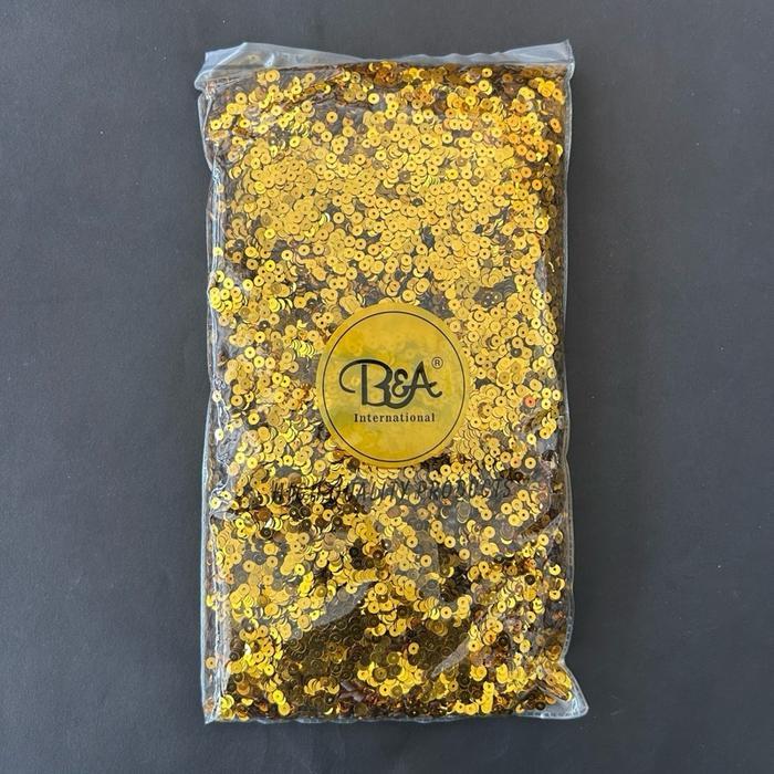 Payet/Mote Piringan Warna Silver & Gold