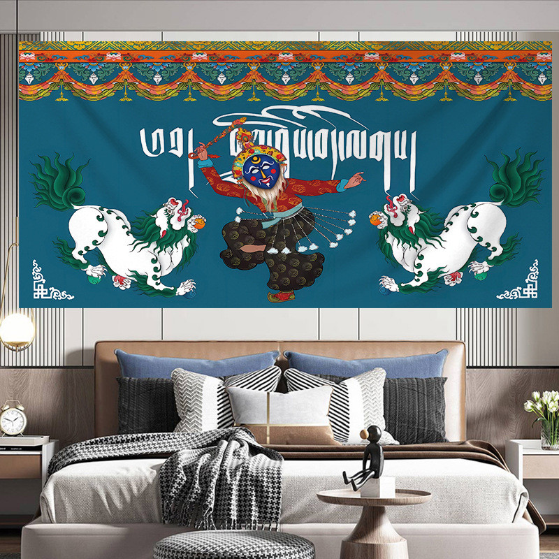 703-726 Tibetan Ethnic Wind Hanging Cloth Potala Palace Tibetan Bedroom Tapestry Live Background