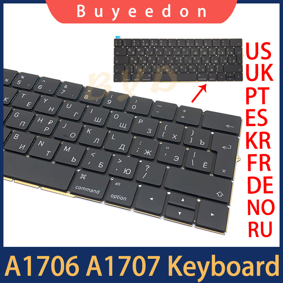 BELI SEKARANG New US UK Cz Russian Spain French Germany Portugal Replacement Keyboard For Macbook Pr