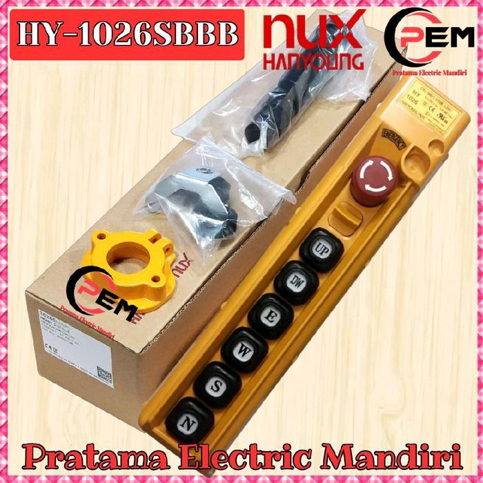 Hanyoung Nux Pendant Hoist Push Button Switch SingleSpeed Hy-1026-Sbbb Hy-1026Sbbb Hy 1026-Sbbb Hy
