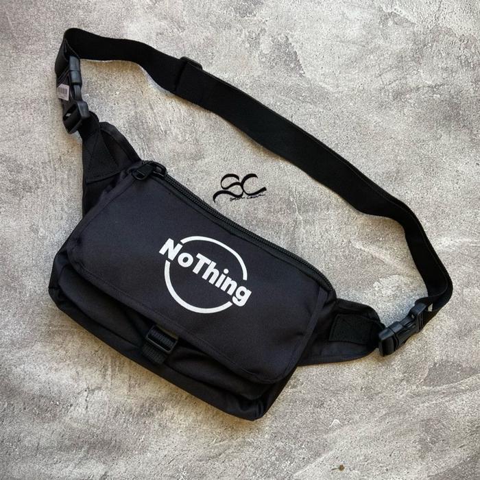 Waistbag Nothing/Tas Distro Bali/Tas Nothing Premium Tas Selempang Pria