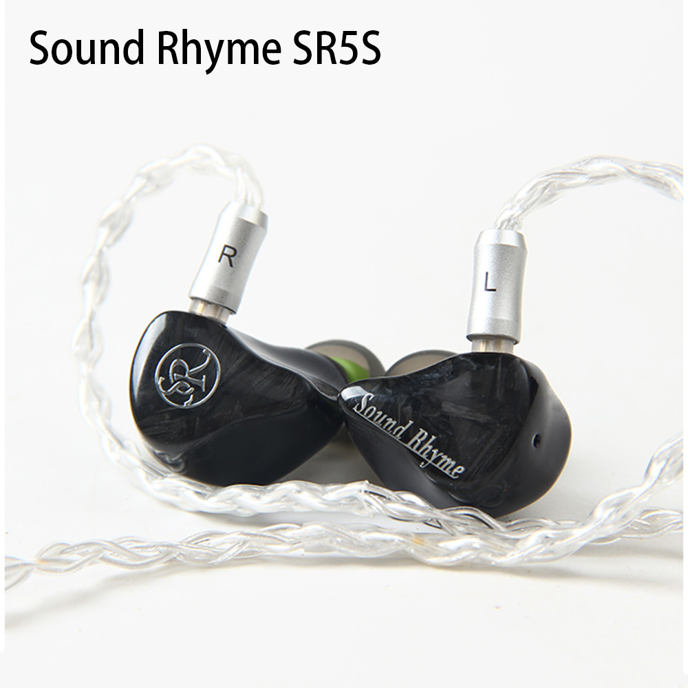 Newest Sound Rhyme Sr5S Hi-Fi Earphones 4Ba+1 Dynamic Drr Hybrid Upgrade Headset Earbuds Wired
