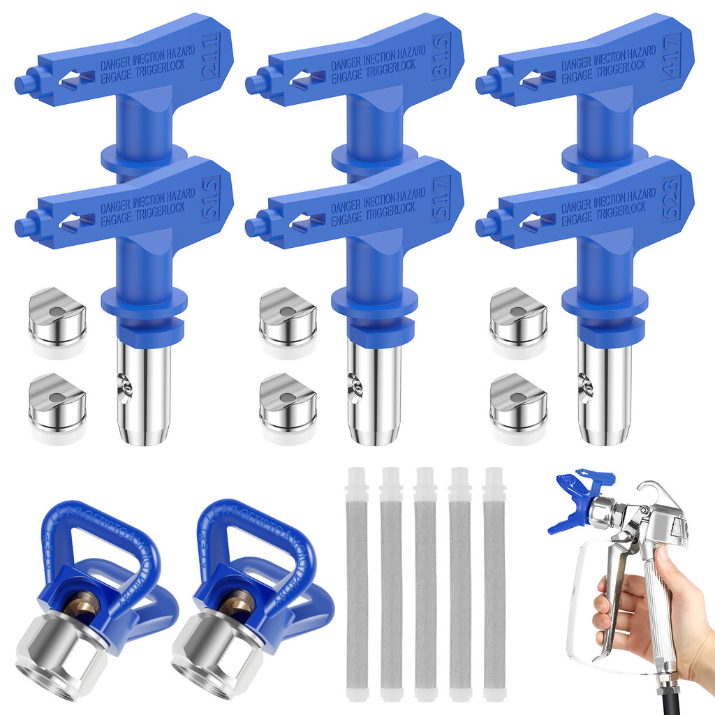 13Pcs Airless Paint Nozzle Set Reversible Spraying Machine Tips Paint Sprayer Nozzle Airless Sprayer