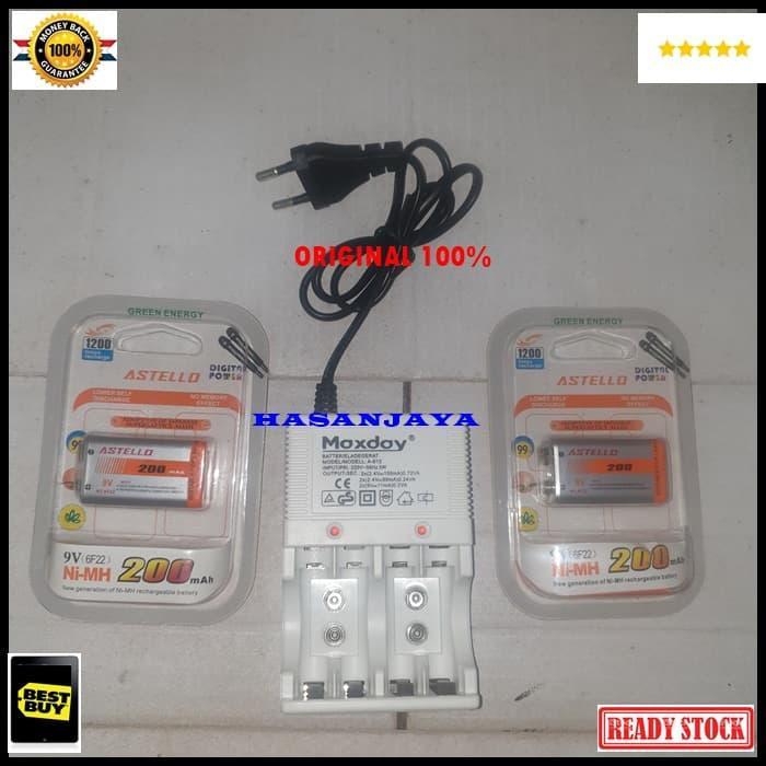 ADAPTOR 612 original dan BATERAI 9V volt CAS CHARGER BATERY