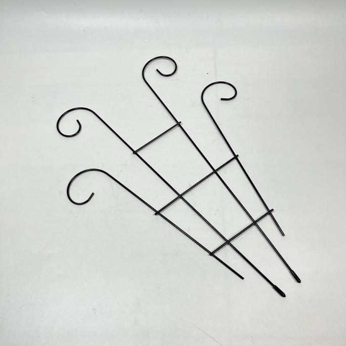 Teralis Hitam Penyangga Tanaman Rambat Kebun Taman - Fan Trellis Metal Plant Support Stake Stand