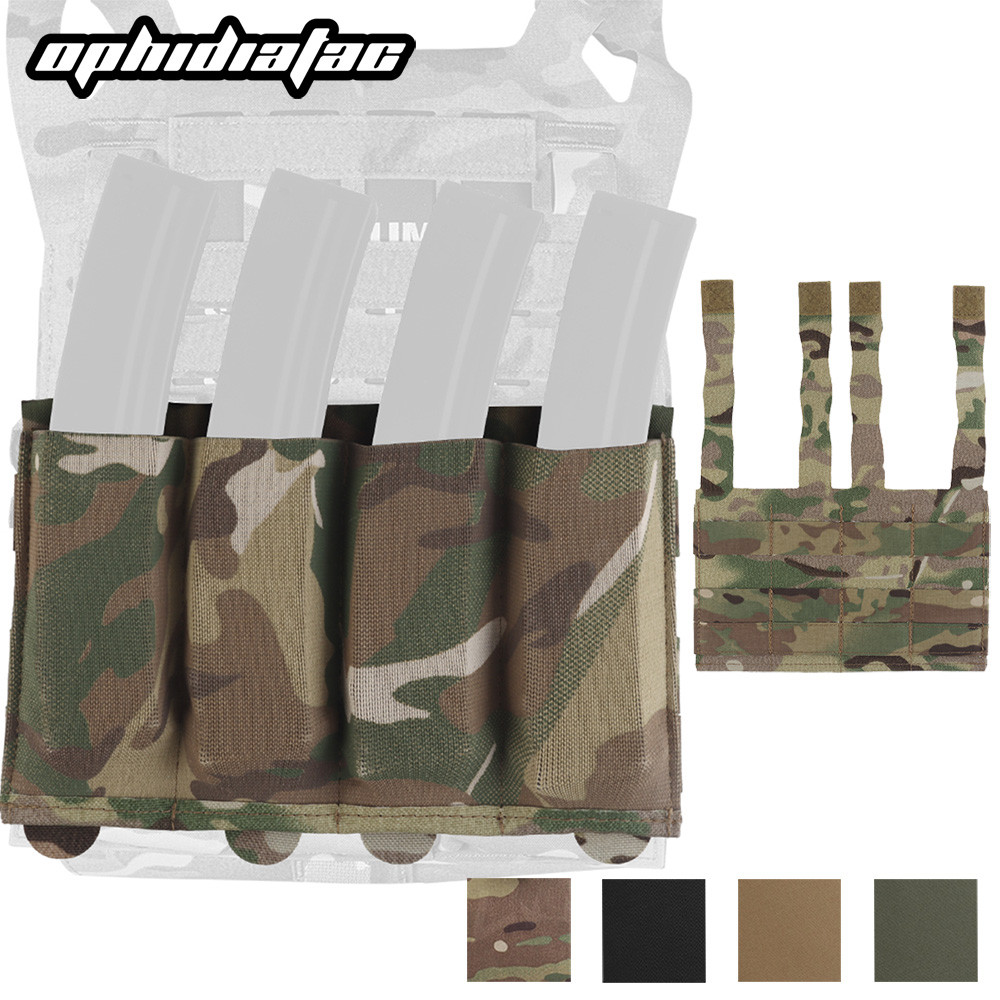 OPHIDIAN Elastic Magazine Pouch for MP5 MP7 Submachine Gun Molle Magazine Pouch Lightweight Hunting