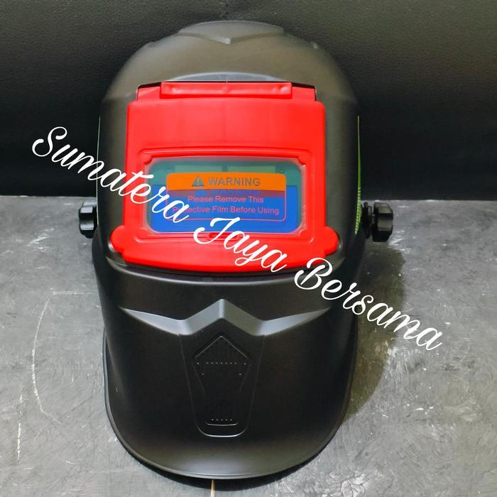 Helm Kedok Topeng Las Otomatis Hitam Kacamata Auto Dark Safety Welding Terbaik