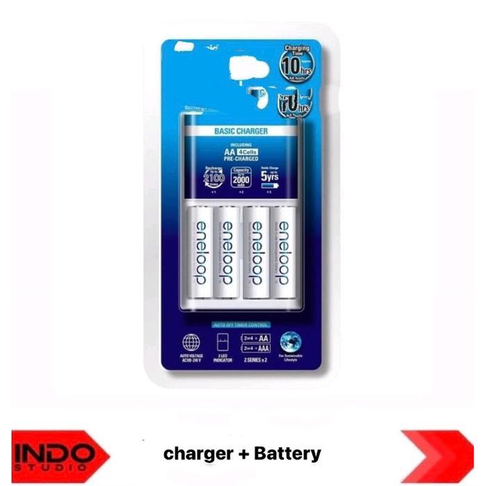 Charger + Battery Panasonic Eneloop Aa