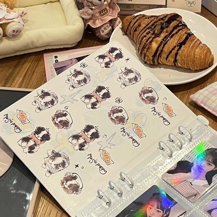 A5 Pu Binder Lucu Kartu Foto Album Idola Kartu Foto Mengejar Bintang Buku Penyimpanan Album Foto