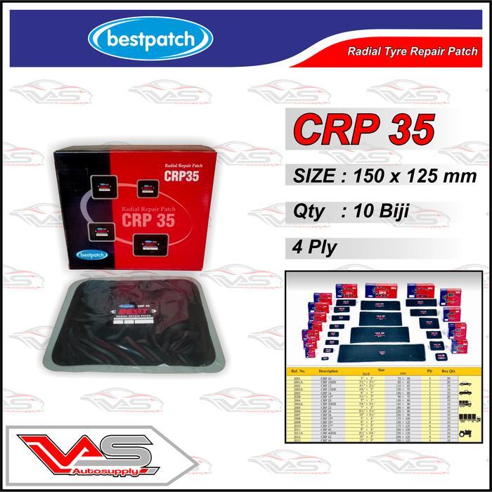CRP35 4ply Bestpatch Radial Repair Patch 1box