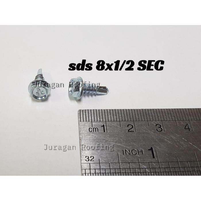 SDS 8x1/2 SEC/sekrup Baja Ringan/drilling screw/Roofing/sekrup/baut/anti karat