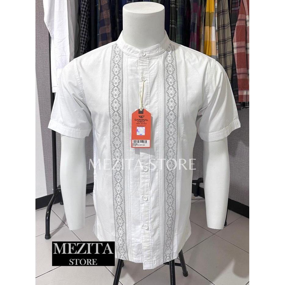 Kemeja Koko Cardinal Casual Pendek Putih Regular