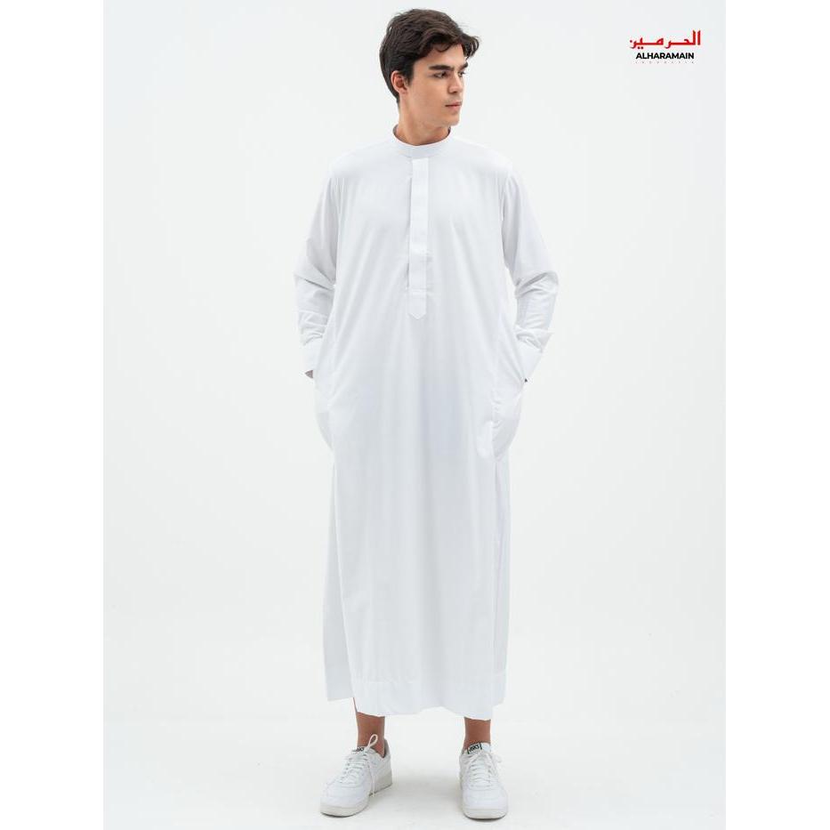 AL Haramain Series Slimfit Semi Wol Thobe Thalhah Jubah / Gamis Pria Remaja & Dewasa (02311091)