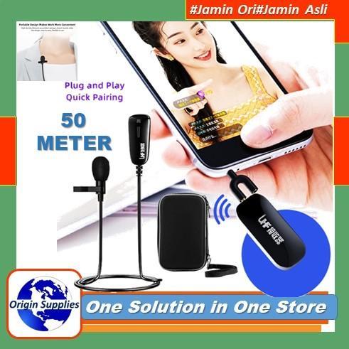 Microphone Mic Clip On Wireless 2.4G PRANK VLOG untuk Smartphone HP