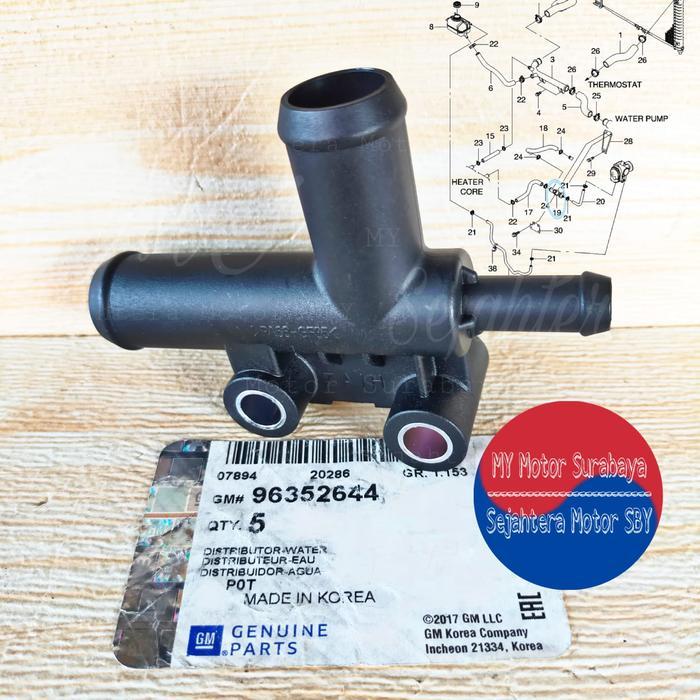 Pipa Konektor Bypass Radiator Chevrolet Aveo / Kalos / Lova