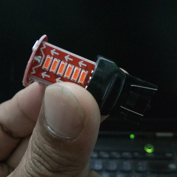 "New" SEPASANG  Lampu Rem Calya Sigra Agya Ayla Led Running Model Tancap Lampu Stop