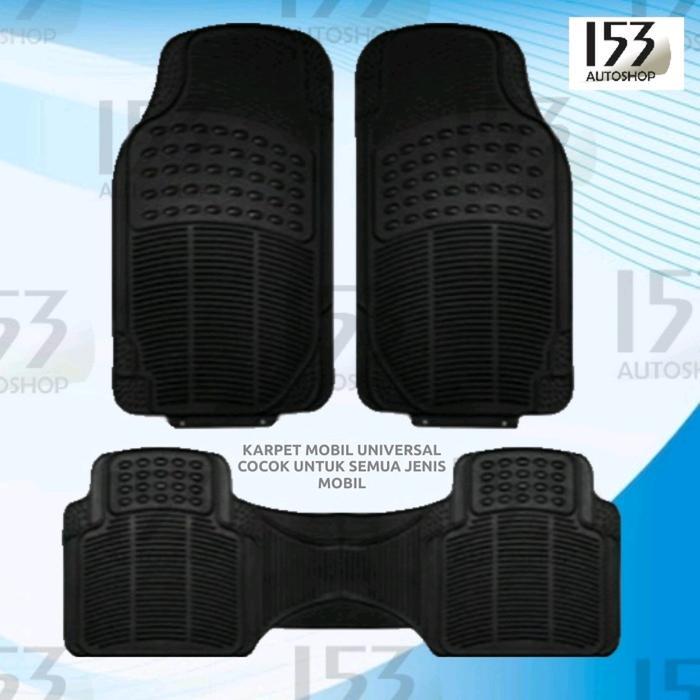 Karpet Mobil Universal Warna Hitam Abu Cream