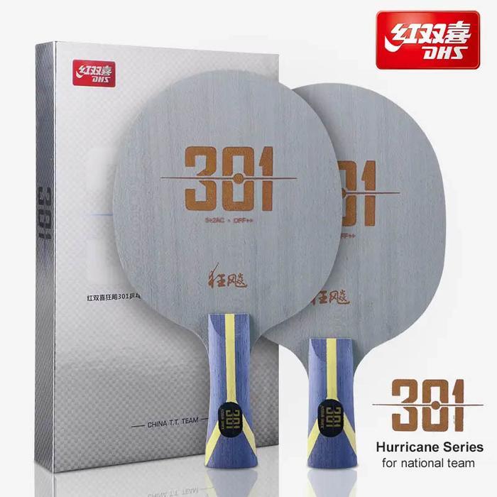 DHS HURRICANE 301 H301 TABLE TENNIS BLADE 5 WOOD 2 AC OFFENSIVE CARBON PING PONG BLADE FOR CHINESE