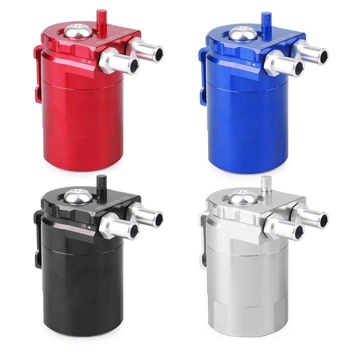 UNIVERSAL OIL CATCH CAN WITH BREATHER 300ML ALUMINUM DUAL