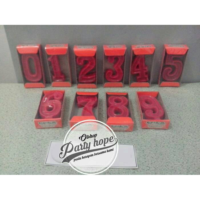 Souvenir Ultah / Lilin Angka / Lilin Ultah / Lilin Angka Wina