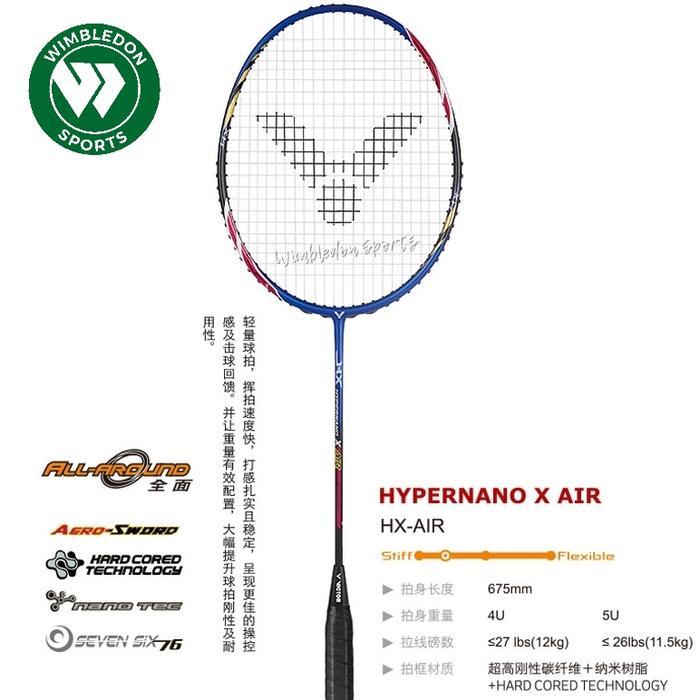 TerbaruBest Seller Raket Victor Hypernano Air ( Hx Air ) 4U & 5U Original