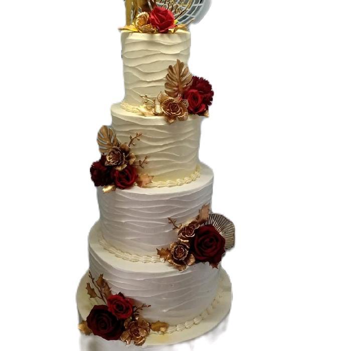 Wedding cake 4 tingkat murah jakarta