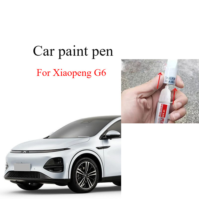 For Xiaopeng G6 car paint pen scratch repair artifact crescent silver original car paint star moon