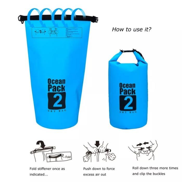 Dry Bag Tas Pantai Tas Pancing Anti Air Waterproof Bag Ocean Park (Simba) Olahraga