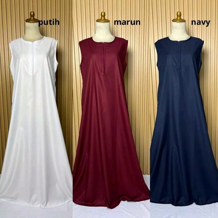 READY inner bahan toyobo Katun Katun Katun Busui Dress Nyaman Gamis Casual Dalaman Baju Dewasa