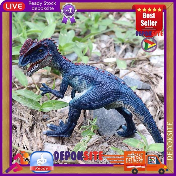 DOUBLE CROWN DRAGON DINOSAURUS MAINAN PAJANGAN KOLEKSI JURASSIC PARK
