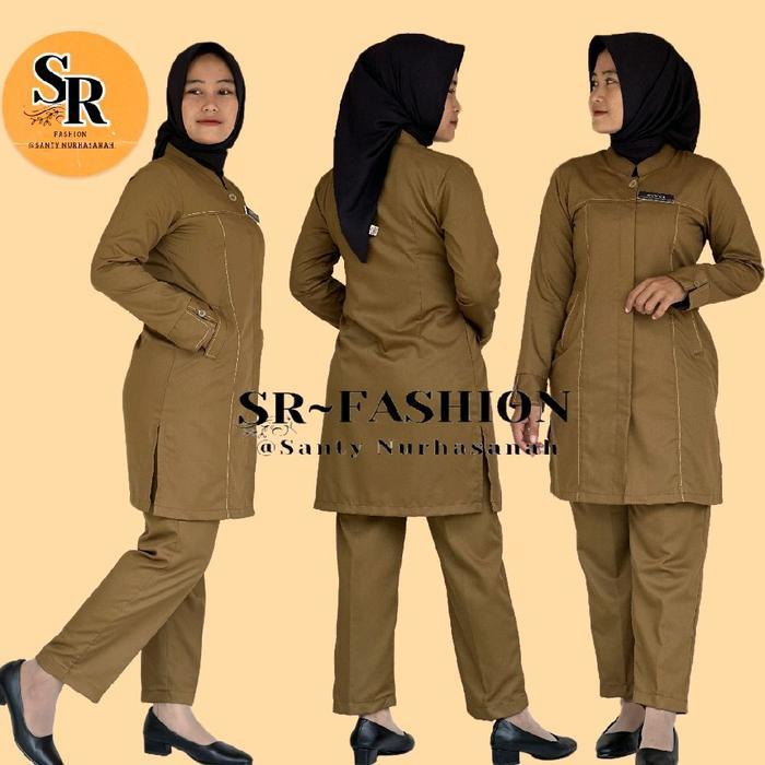 Seragam Pemda Tunik Benang Timbul Wanita Terlaris