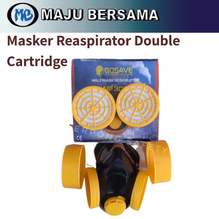 Mask Respirator dobel Cartridge Moncong Babi