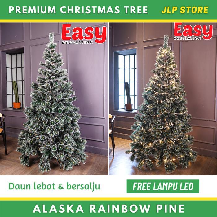 Pohon Natal Besar Tinggi 2,7 Meter / 9 Feet FT Jarum Salju