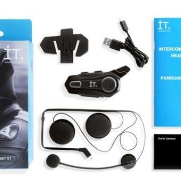 SPAREPART HEADSET IT INTERCOM E1 BLUETOOTH HELM HEADSET INTERCOM E1