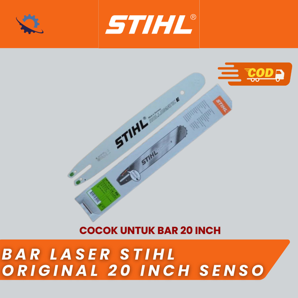 Bar Laser STIHL Original 20 Inch ASLI BISA COD Cocok Chainsaw Senso 20 Inch