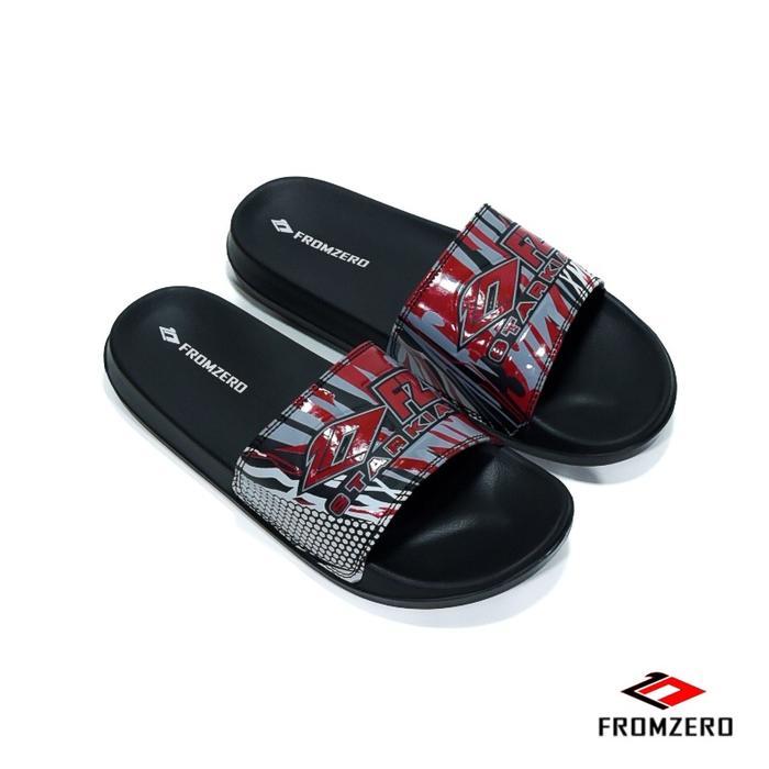 Consina - Sandal Selop Pria Wanita Sandal Slide Starkia Black White