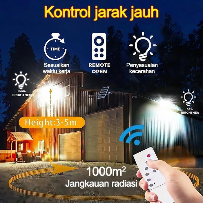 Garansi 3 tahunLampu Tenaga Surya Outdoor Otomatis Nyala Lampu Panel Surya Outdoor Nyala Lampu