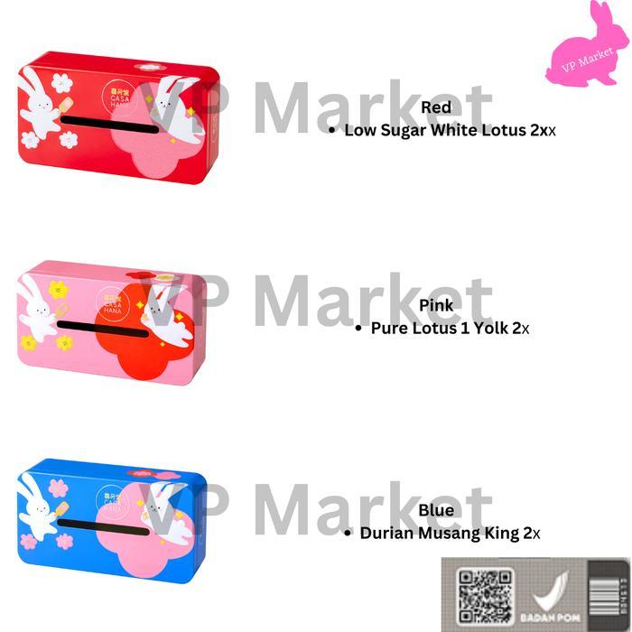 Stok Baru Promo Kue Bulan Casa Hana Mooncake Lunar Fantasy Red Isi 2 Box