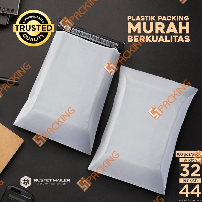 Polymailer Kantong Plastik Packing Online Polimailer Putih 32X45