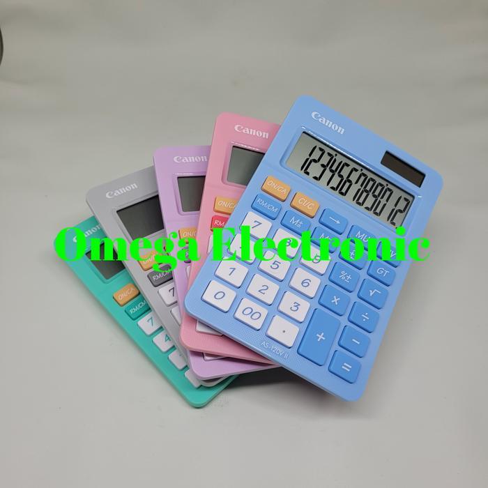 Canon Desktop Calculator As-120V - Kalkulator Meja Warna As 120 V