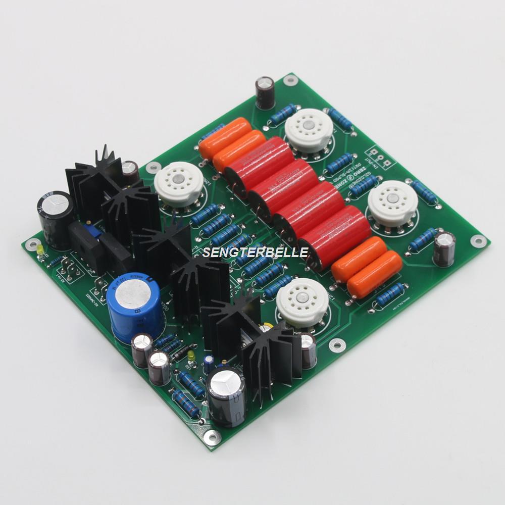 Best HiFi 12AU7 Vacuum Tube Stereo Preamplifier Board Refer US CARY-SLP90 Preamp Circuit