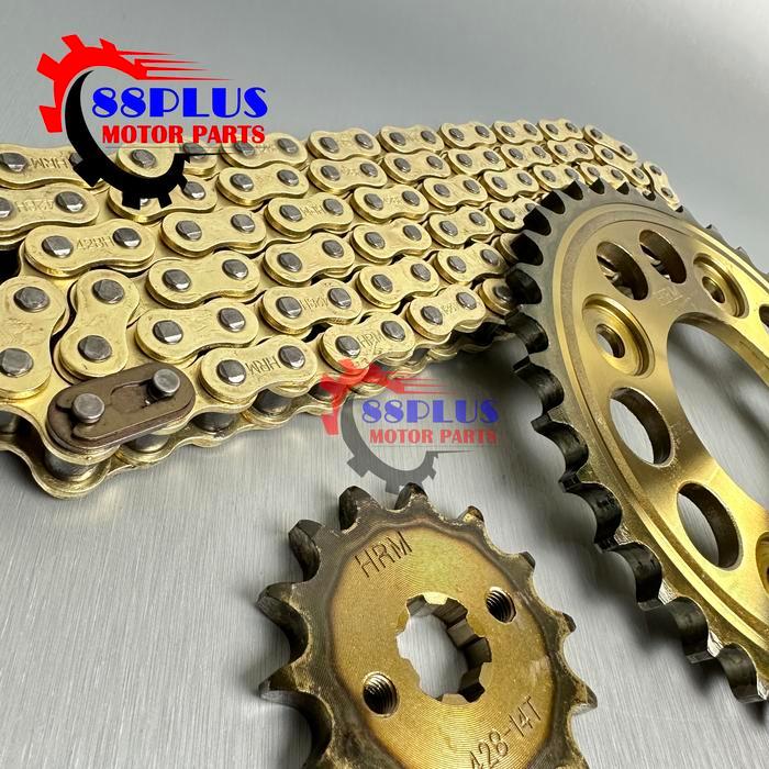 "New" GEAR GIR SET PAKET SUPRA FIT NEW SUPRA-X 125 REVO FIT BLADE Gold Helm