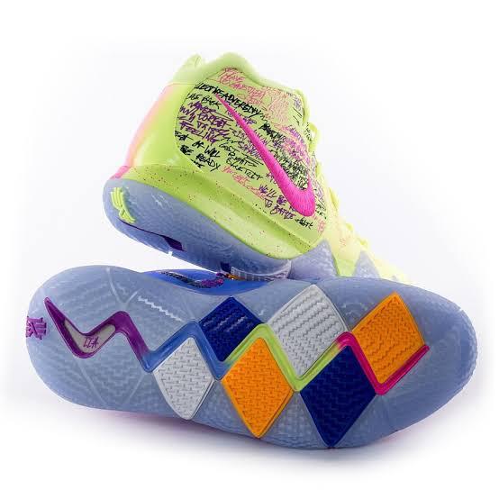 READY NIKE KYRIE 4 EP GS IV 'CONFETTI MULICOLOR/PURPURA VERDE LIMITED' PROMO BIG SALE TERBARU