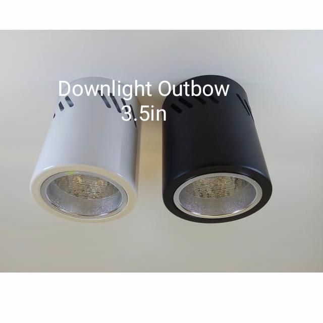 "New" DownLight Outbow Bulat 3" in rumah lampu