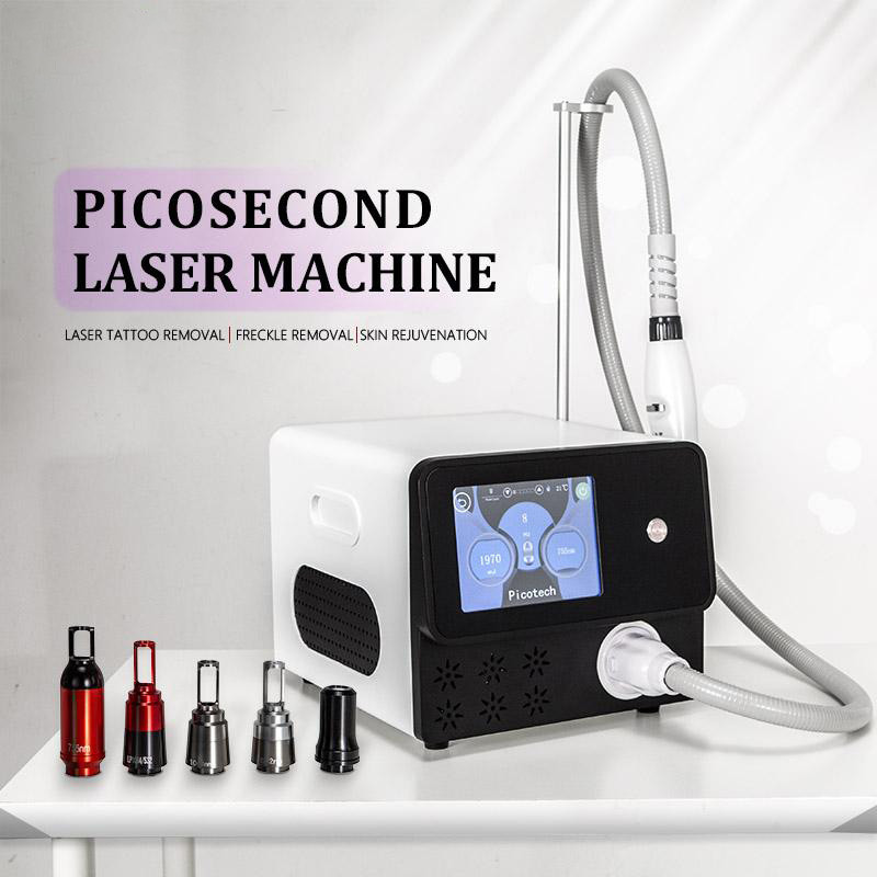 Nd Yag Laser Tattoo Removal Carbon Peeling Machine Portable Picosecond Laser Q Switched NdYag Pico