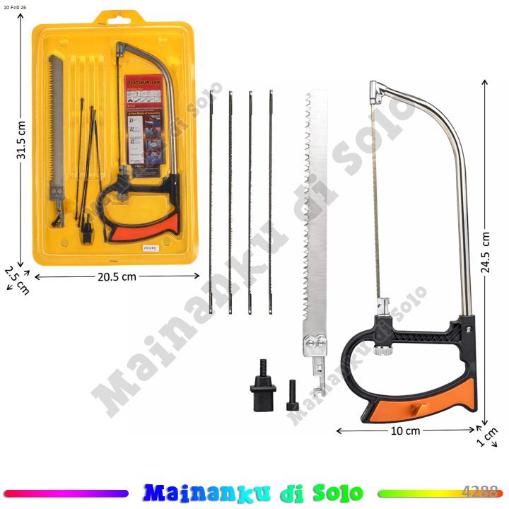 Gergaji Besi Set 6 Mata Platinum Saw