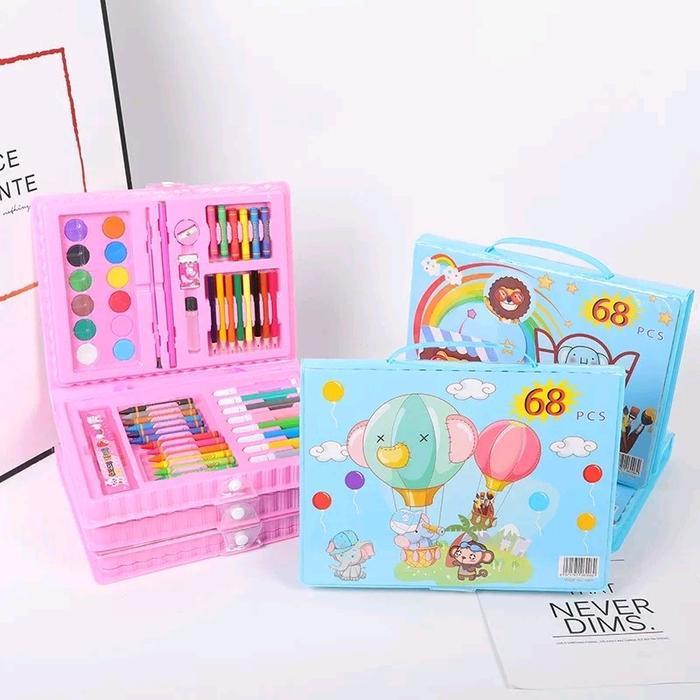 Crayon Koper Set isi 68 Pensil Warna Anak Perlengkapan Menggambar dan Mewarnai