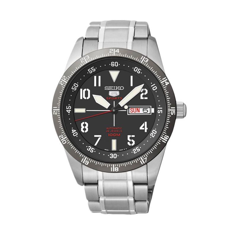 Seiko 5 Sport SRP519K1 Silver Jam Tangan Pria