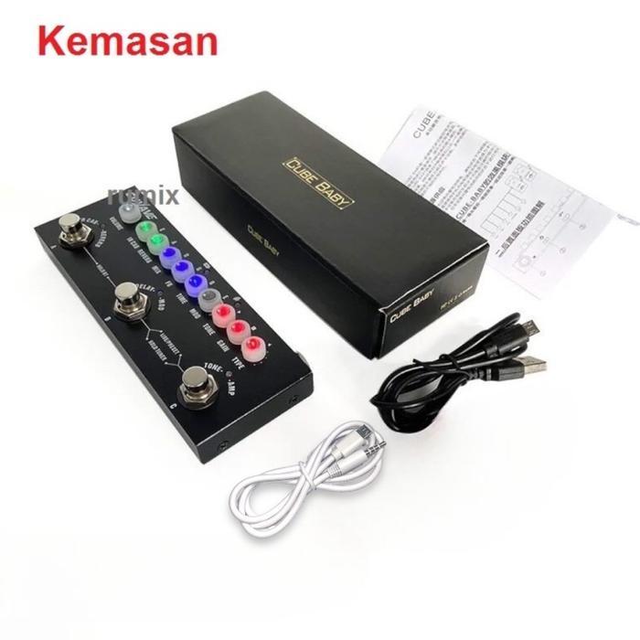 Efek Gitar M-VAVE CUVAVE Cube Baby Soundcard Multi Effects Pedal Multi Efek Cuvave Muslady